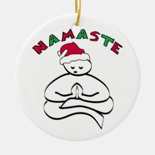 Namaste Christmas Buddha Ornament