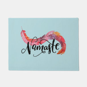 Namaste Colourful Feather Doormat
