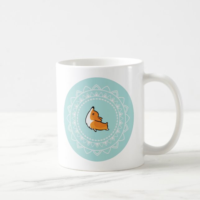Namaste Corgi Mug (Right)