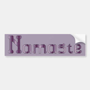 Namaste Cross Stitch Bumper Sticker
