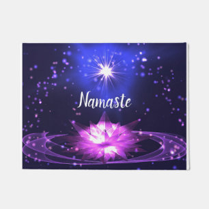 Namaste Crystal Lotus Metaphysical Welcome Doormat