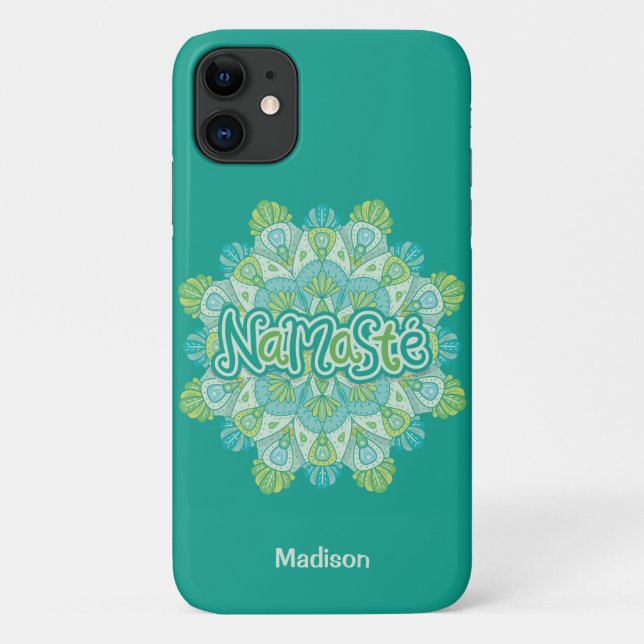 Namasté custom name phone cases (Back)