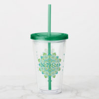 Namasté custom name tumbler