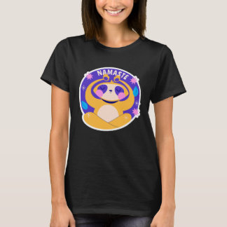 Namaste Cute Yoga Cat Premium T-Shirt
