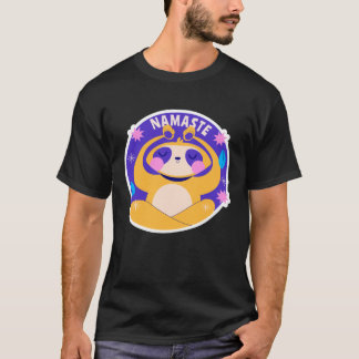 Namaste Cute Yoga Cat Premium T-Shirt