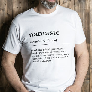 Namaste Definition Minimalist Modern Yoga Lover T-Shirt