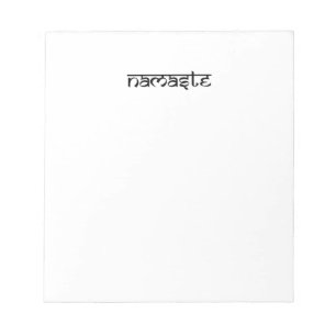 Namaste Design on Sanskrit Style Notepad
