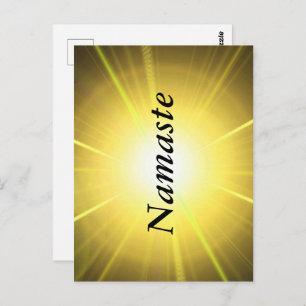 Namaste design postcard