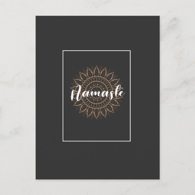 namaste design T-Shirt Postcard (Front)