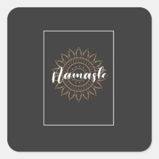namaste design T-Shirt Square Sticker