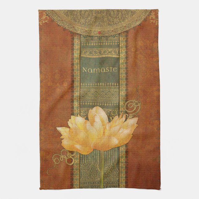 Namaste Dish Towel (Vertical)
