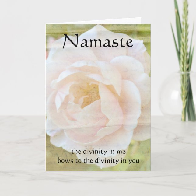Namaste Divinity Flower Card (Front)