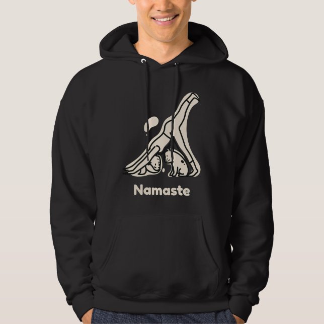 Namaste Dog Yoga Hoodie (Front)