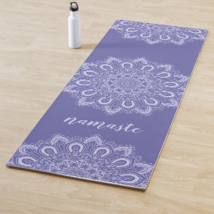 Namaste Elegant Purple Blue Mandala Yoga Mat
