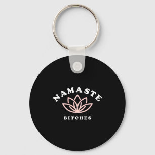 Namaste Es Lotus Flower Funny Yoga Gift For Women Key Ring