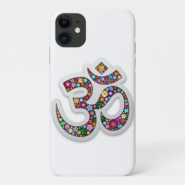 Namaste Floral Symbol Art Case-Mate iPhone Case (Back)