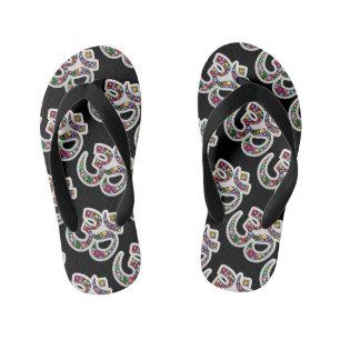 Namaste Floral Symbol Art Kid's Thongs
