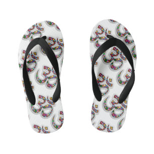 Namaste Floral Symbol Art Kid's Thongs