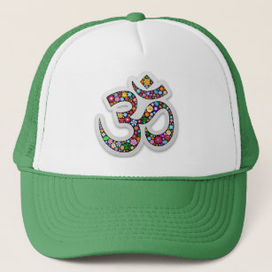 Namaste Floral Yoga Symbol  Trucker Hat