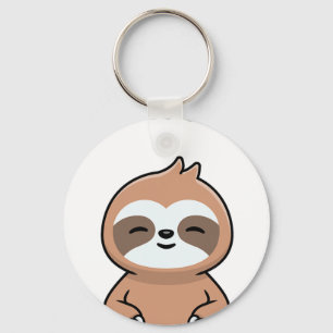 Namaste Funny Cute Sloth Kawaii Yoga Sloth Stress Key Ring