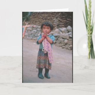 Namaste Girl Card