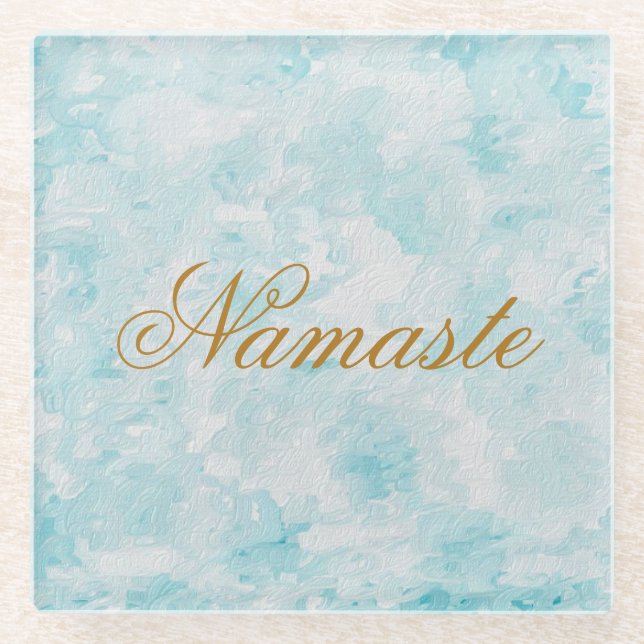 Namaste Glass Coaster (Front)