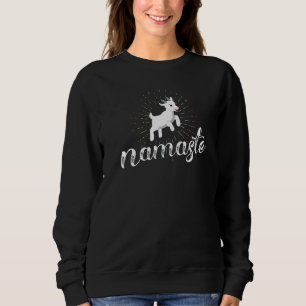 Namaste Goat Yoga Women Savasana Farm Class Sweatshirt