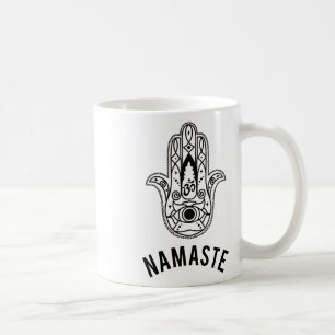 Namaste Hand Hamsa Yoga Hinduism Vedas Ohm Coffee Mug