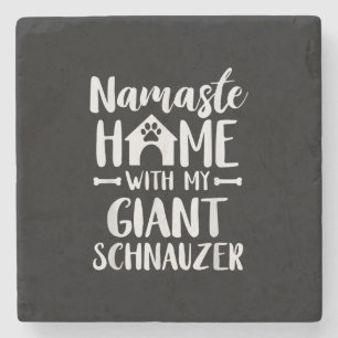 Namaste Home Giant Schnauzer - Schnauzer Lover Stone Coaster