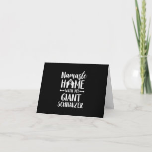 Namaste Home Giant Schnauzer - Schnauzer Lover Thank You Card
