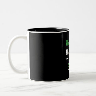 Namaste Home With My Iguana Funny Iguana And Yoga Two-Tone Coffee Mug