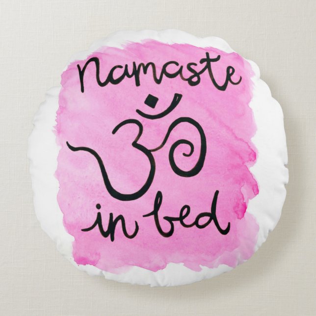 Namaste in Bed Pillow (Front)