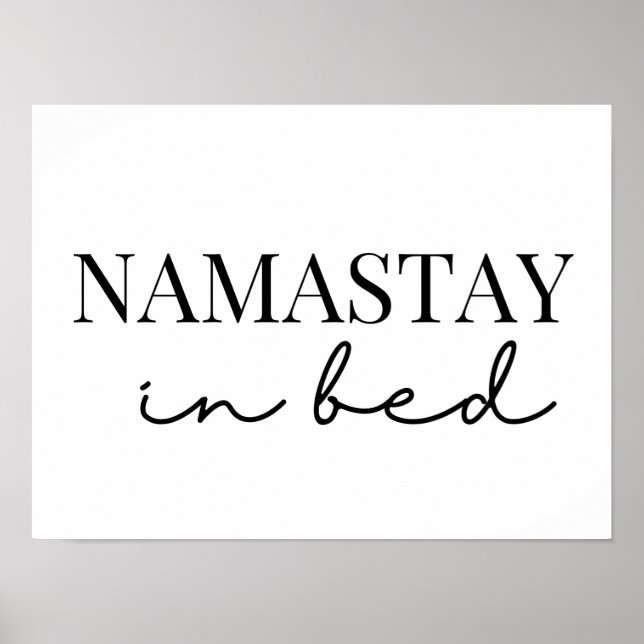 namaste  in  bed poster (Front)