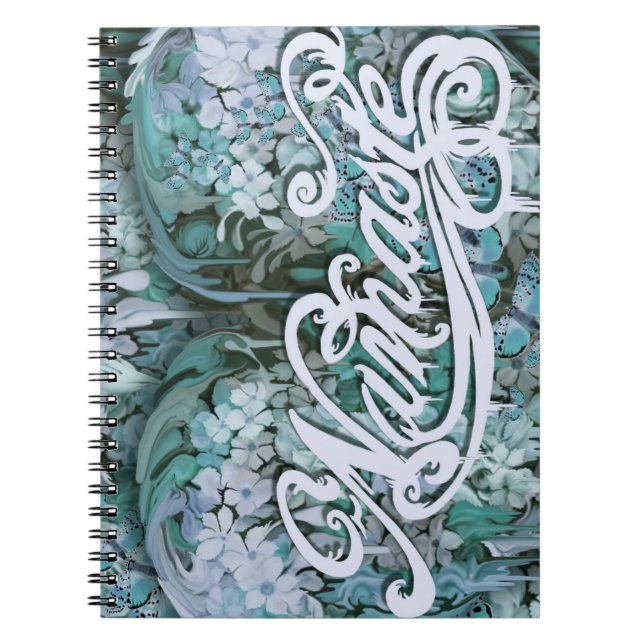 Namaste in Blue Notebook (Front)