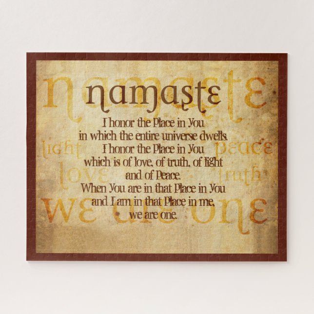 Namaste Jigsaw Puzzle (Horizontal)