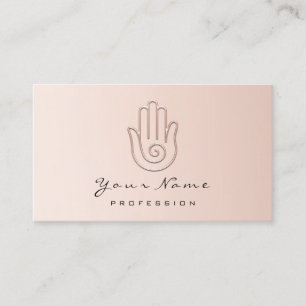 Namaste Joga Reflexology PinkLogo Appointment Card