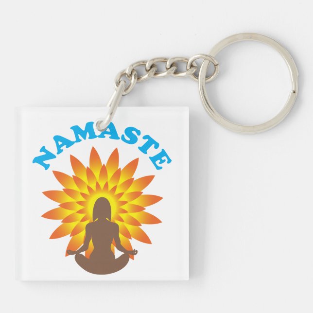 Namaste Key Ring (Back)
