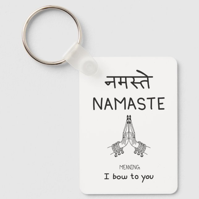 Namaste Key Ring (Front)