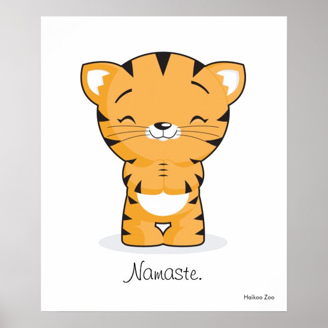 Namaste Kitten Poster (Front)