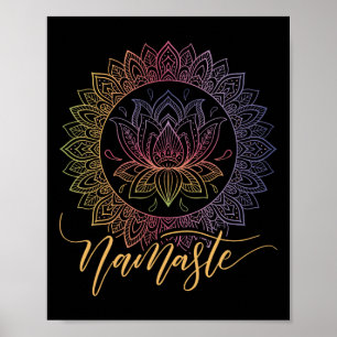 Namaste Lotus Flower Meditation Yoga _2 Poster