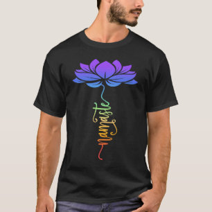Namaste Lotus Flower Meditation Yoga T-Shirt