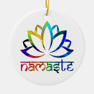 Namaste, Lotus Flower, Spiritual,  Ornament