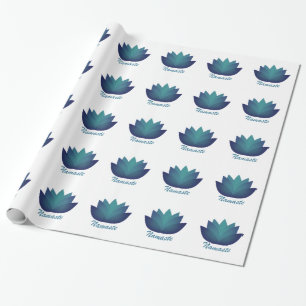 Namaste Lotus Flower Wrapping Paper