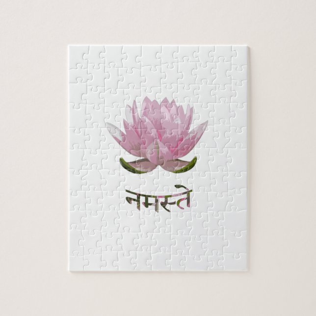 Namaste - Lotus Jigsaw Puzzle (Vertical)