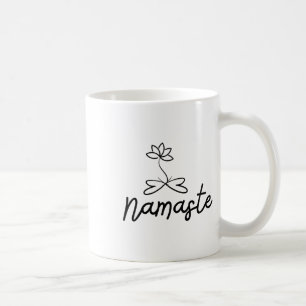 Namaste Lotus Motif For Yoga Meditation Spirituali Coffee Mug