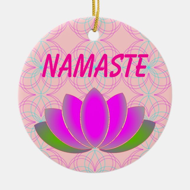Namaste lotus ornament (Front)