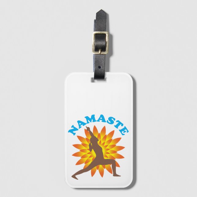 Namaste Luggage Tag (Front Vertical)