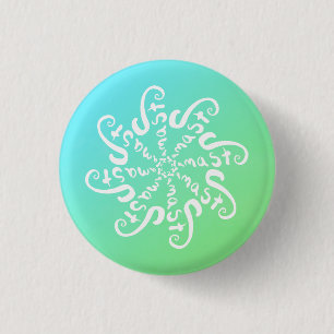 Namaste Mandala 3 Cm Round Badge