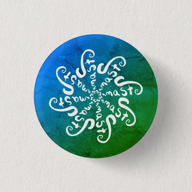 Namaste Mandala 3 Cm Round Badge (Front)