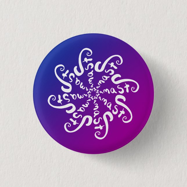 Namaste Mandala 3 Cm Round Badge (Front)